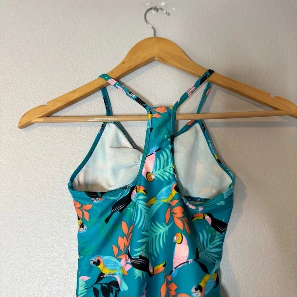 Speedo Kids' Tropical Blue Swimsuit M